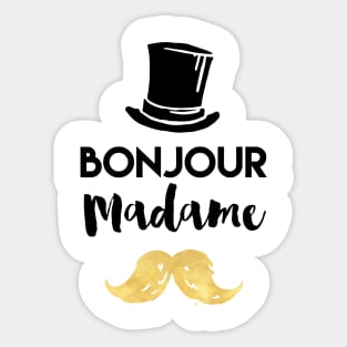 Bonjour Madame Sticker